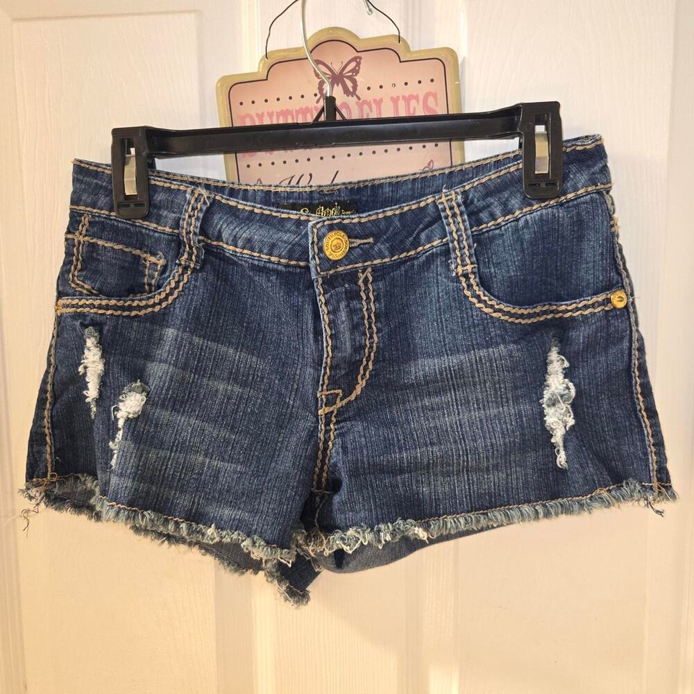Southpole distressed denim shorts super